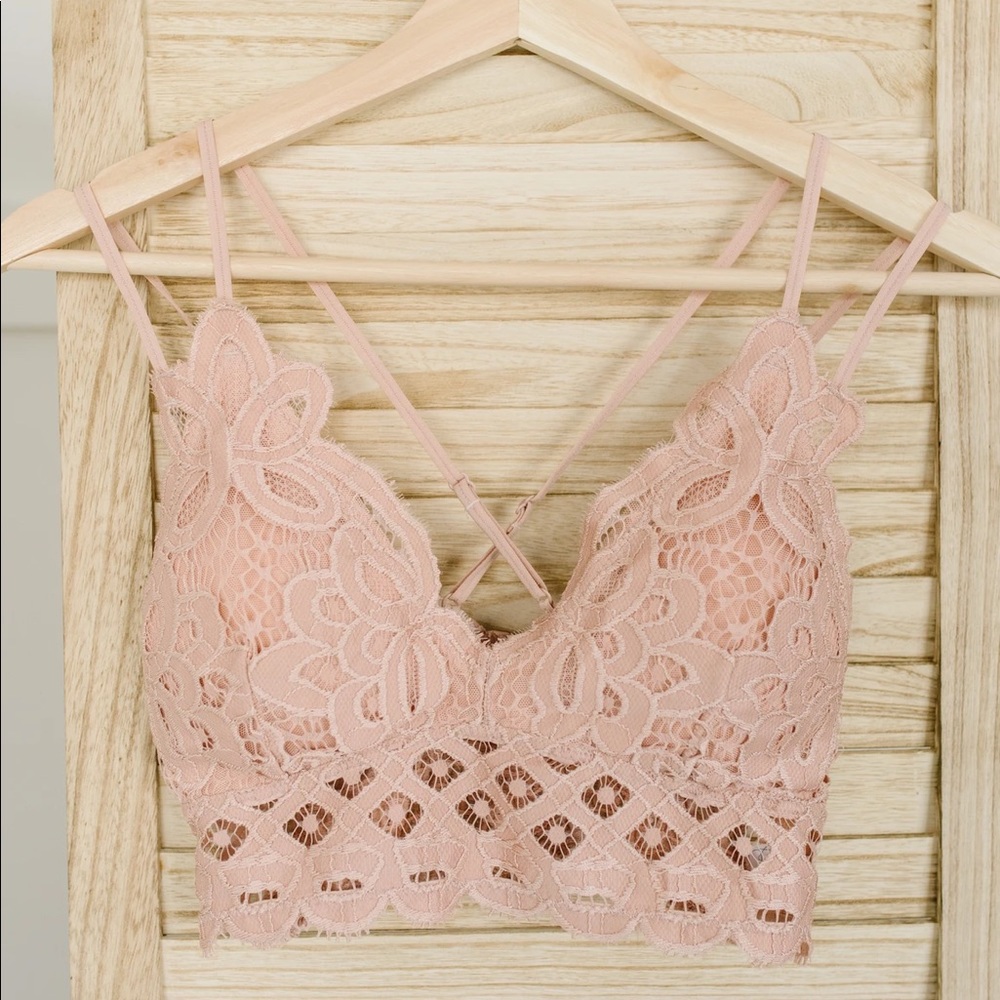 Rose Blush Bralette Size XL NWT